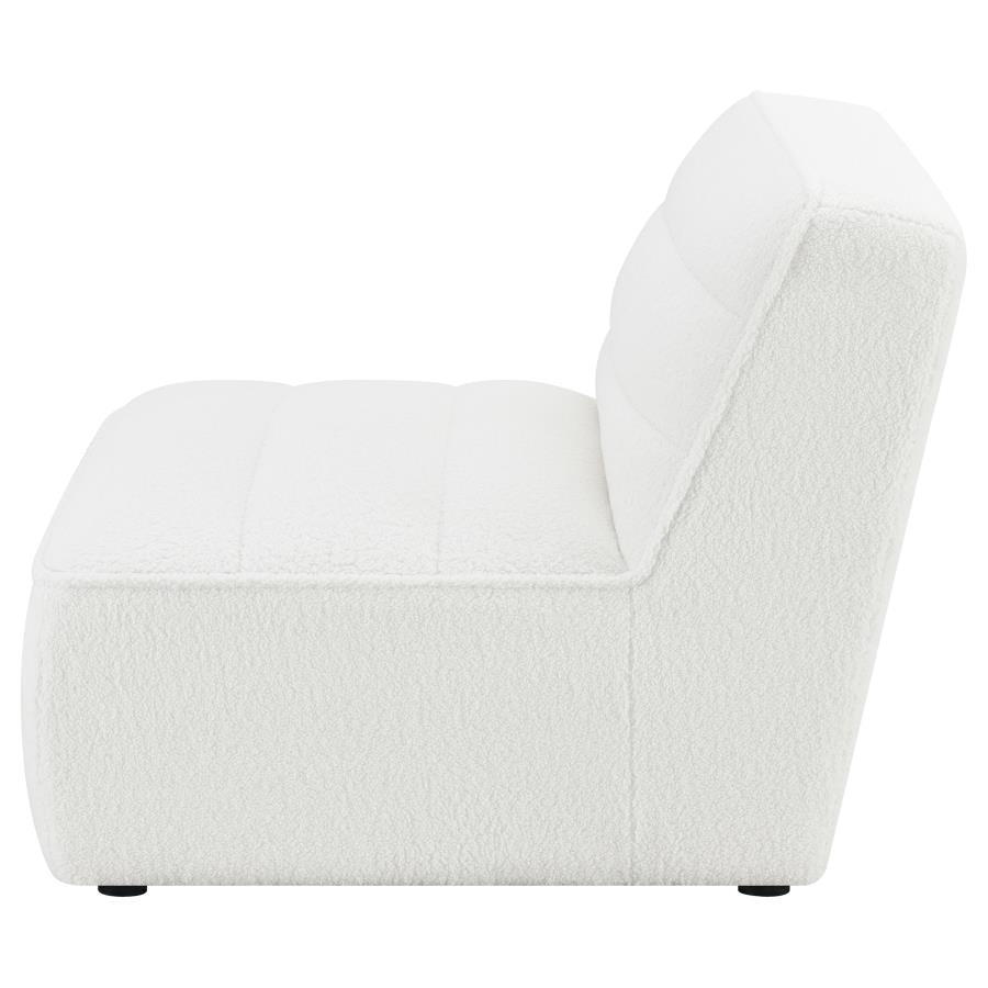 Sunny Upholstered Armless Chair Natural-5