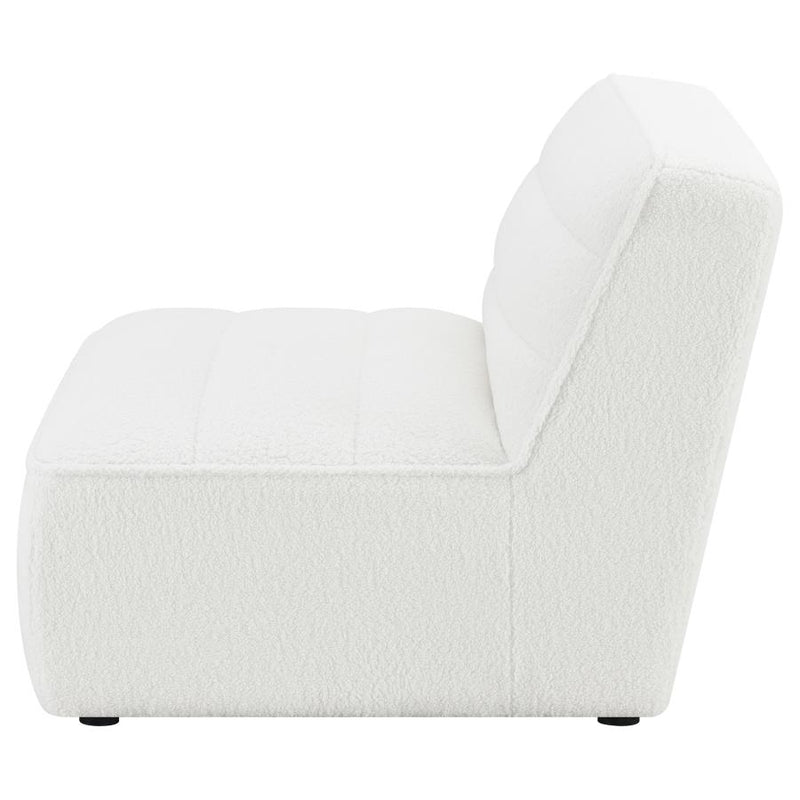 Sunny Upholstered Armless Chair Natural-zoom-