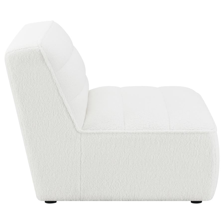 Sunny Upholstered Armless Chair Natural-8