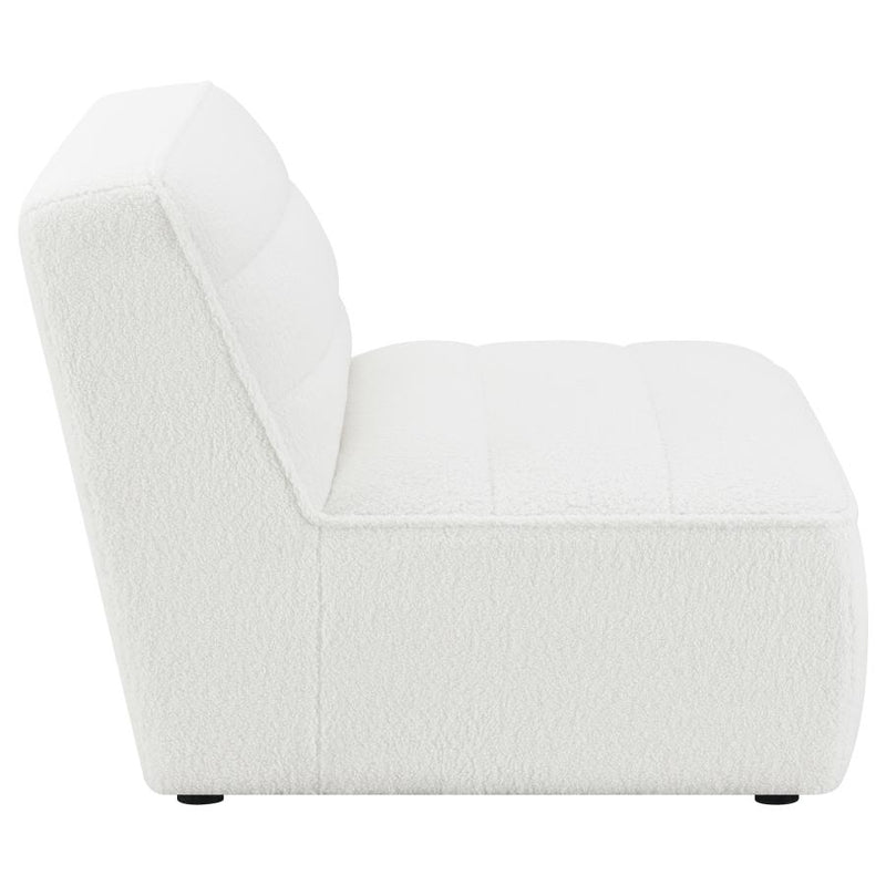 Sunny Upholstered Armless Chair Natural-zoom-