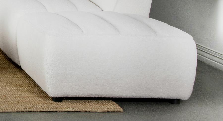 Sunny Square Upholstered Ottoman Natural-2