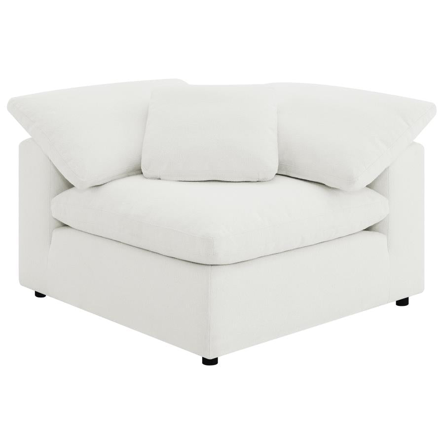 Raleigh 6-piece Boucle Upholstered Modular Sectional Ivory-4