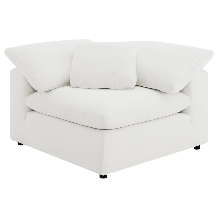 Raleigh 5-piece Boucle Upholstered Modular Sectional Ivory-zoom-8