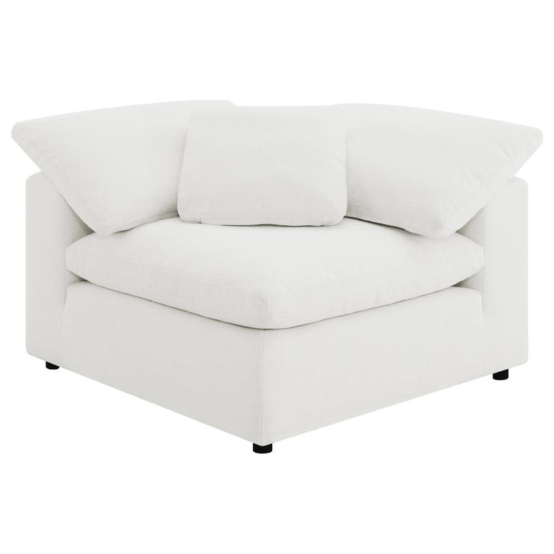 Raleigh 5-piece Boucle Upholstered Modular Sectional Ivory-zoom-