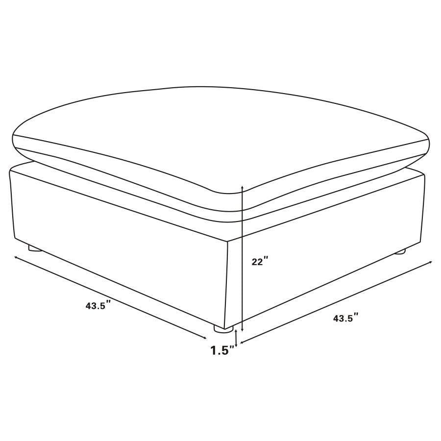 Raleigh 6-piece Boucle Upholstered Modular Sectional Ivory-zoom-11