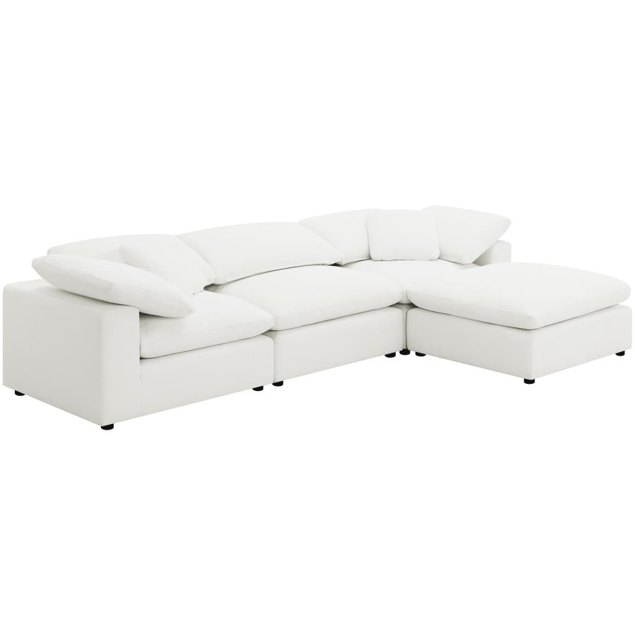 Raleigh Boucle Upholstered Armless Chair Ivory-zoom-13
