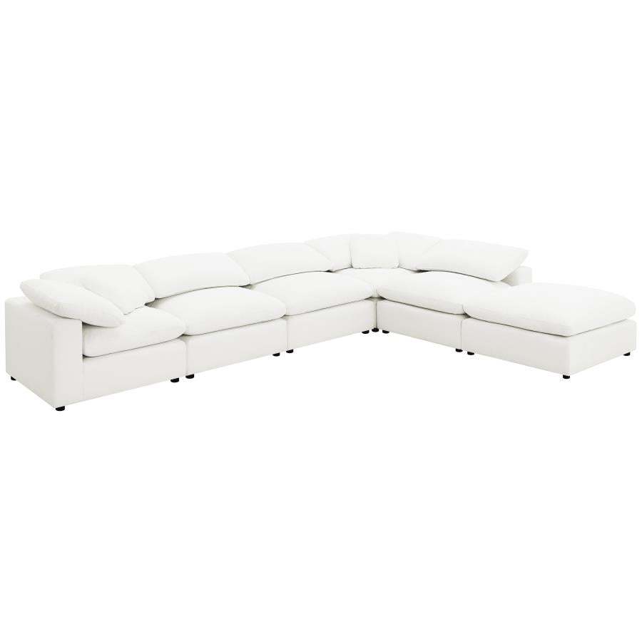 Raleigh Boucle Upholstered Armless Chair Ivory-zoom-16