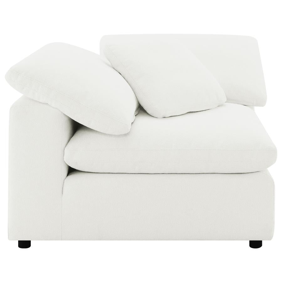 Raleigh Boucle Upholstered Corner Chair Ivory-zoom-4