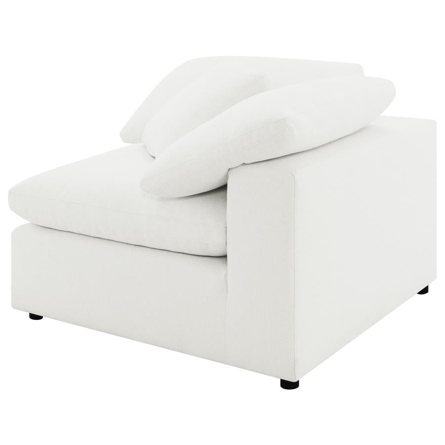Raleigh Boucle Upholstered Corner Chair Ivory-zoom-6