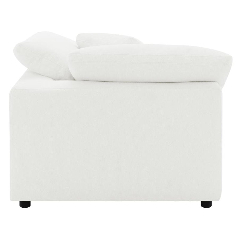 Raleigh Boucle Upholstered Corner Chair Ivory-zoom-