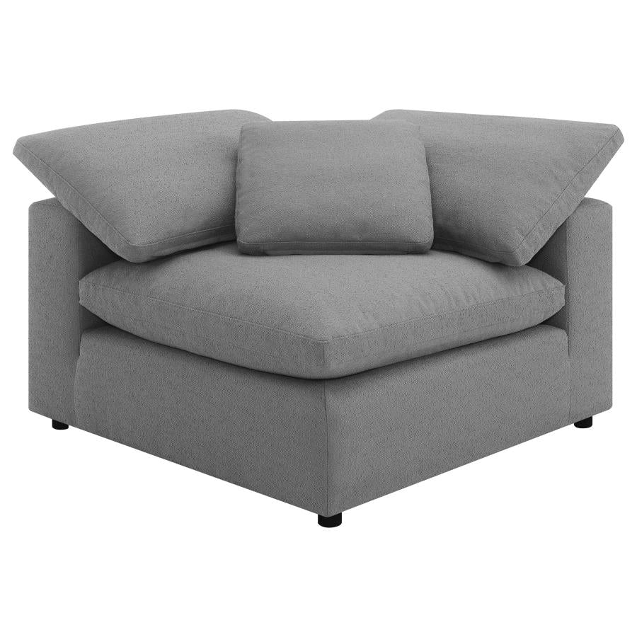 Raleigh 5-piece Boucle Upholstered Modular Sectional Grey-zoom-8
