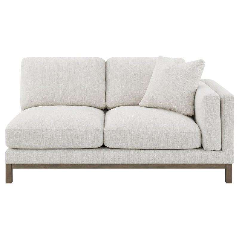 Geneva Boucle Upholstered Sectional Chaise Sofa Sand-zoom-
