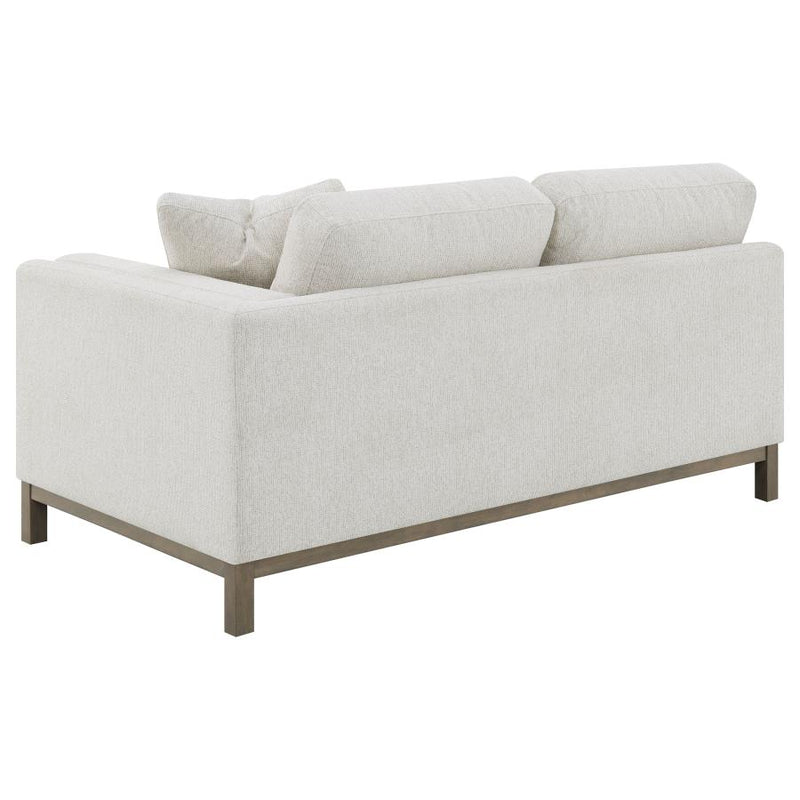 Geneva Boucle Upholstered Sectional Chaise Sofa Sand-zoom-