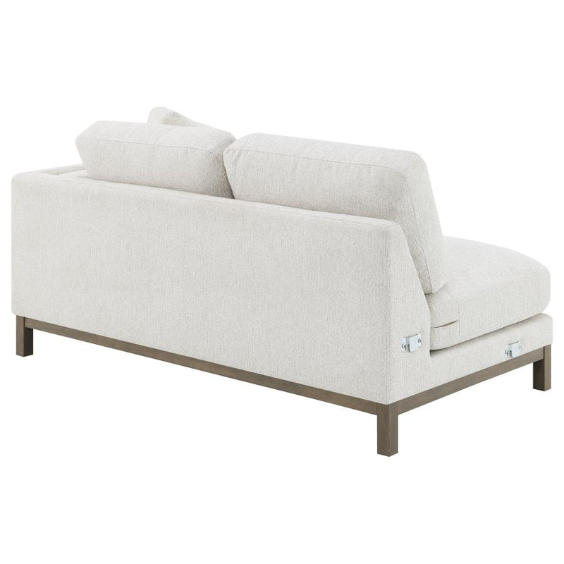 Geneva Boucle Upholstered Sectional Chaise Sofa Sand-zoom-