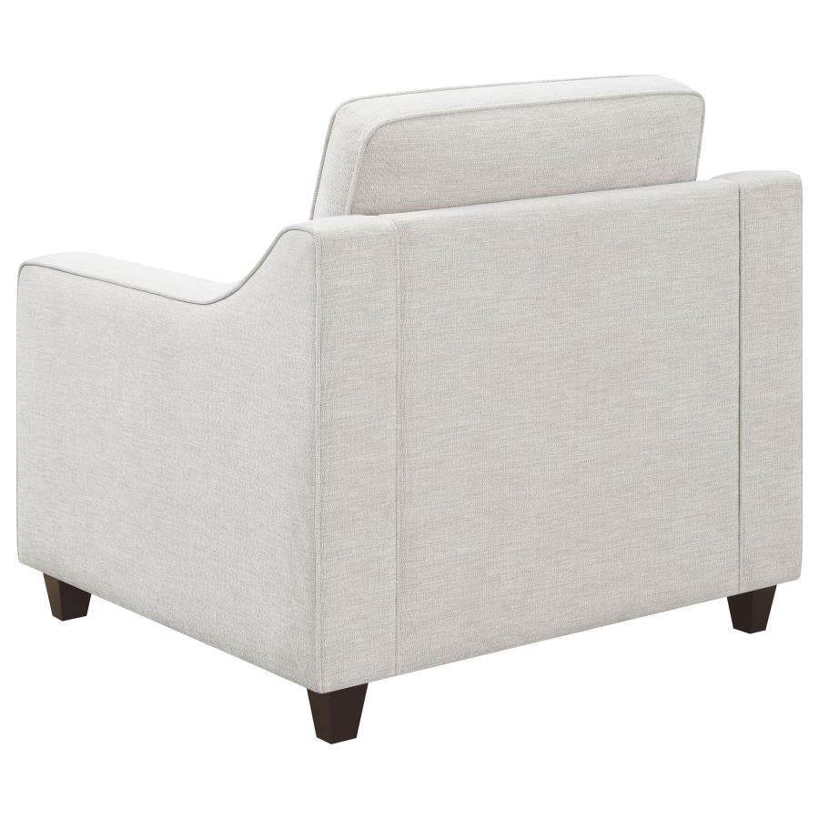 Christine 3-piece Upholstered Sloped Arm Sofa Set Beige-zoom-13