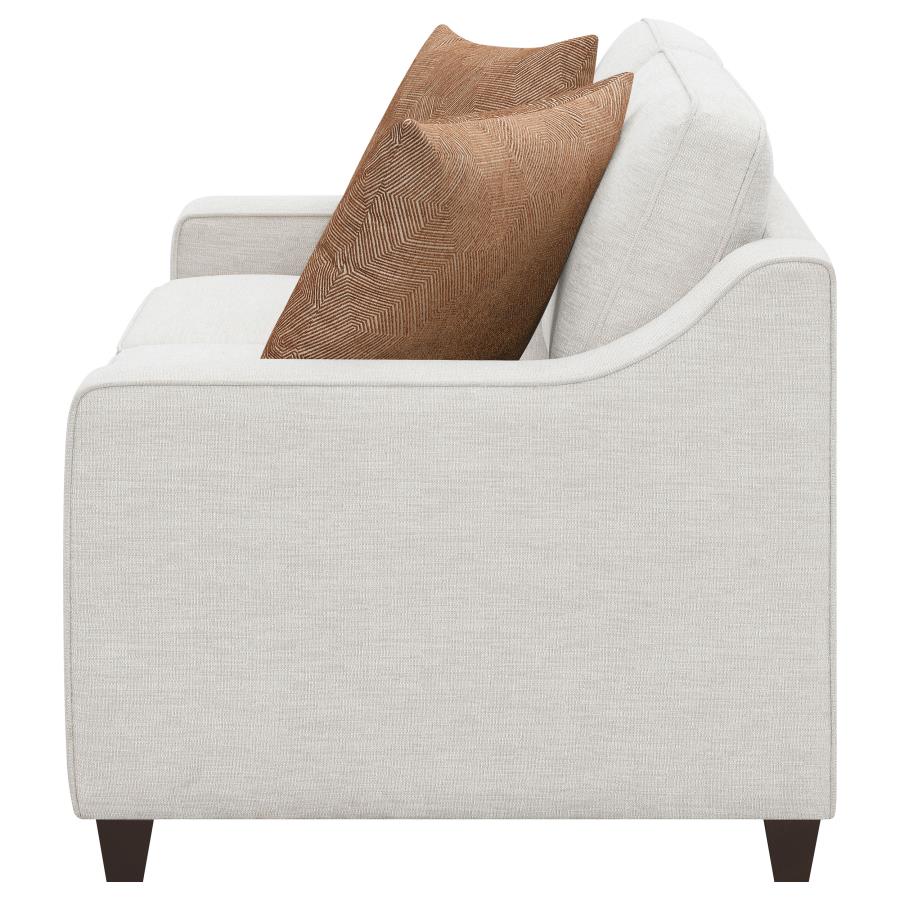 Christine Upholstered Sloped Arm Loveseat Beige-zoom-5