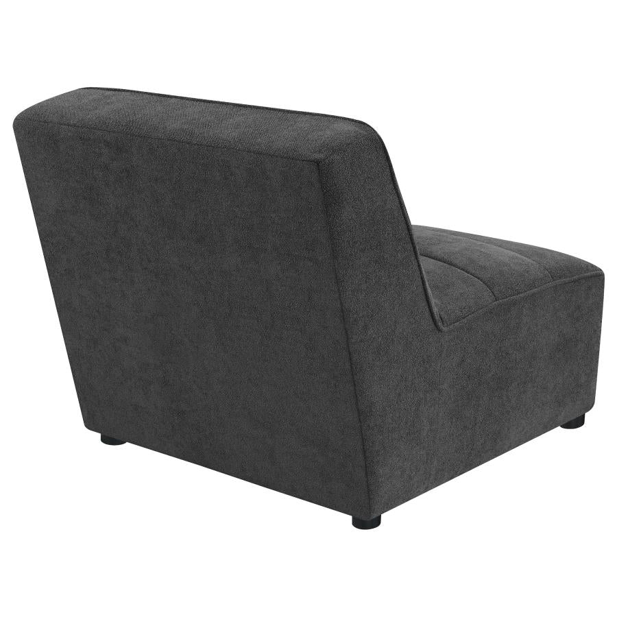 Sunny Upholstered Armless Chair Dark Charcoal-zoom-7