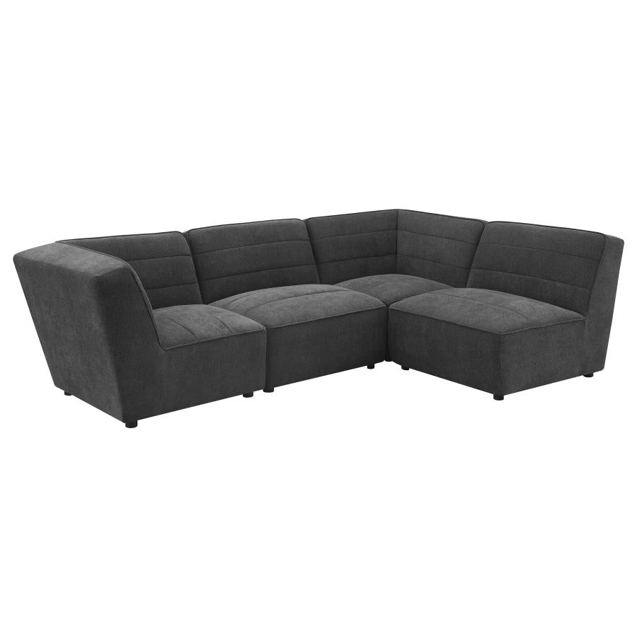 Sunny Upholstered Armless Chair Dark Charcoal-zoom-12