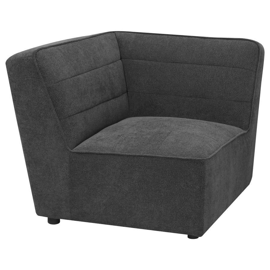 Sunny Upholstered Corner Chair Dark Charcoal-1