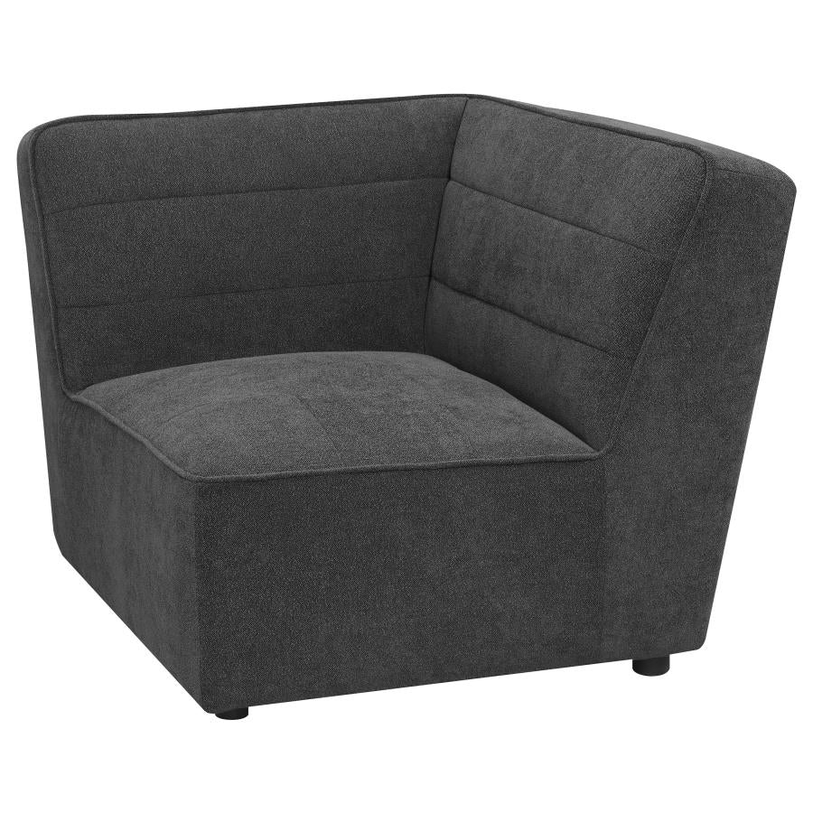 Sunny Upholstered Corner Chair Dark Charcoal-zoom-3