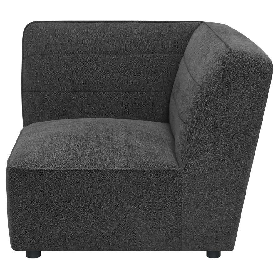 Sunny Upholstered Corner Chair Dark Charcoal-zoom-4