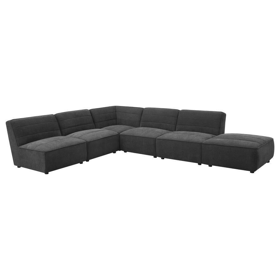 Sunny Upholstered Corner Chair Dark Charcoal-11