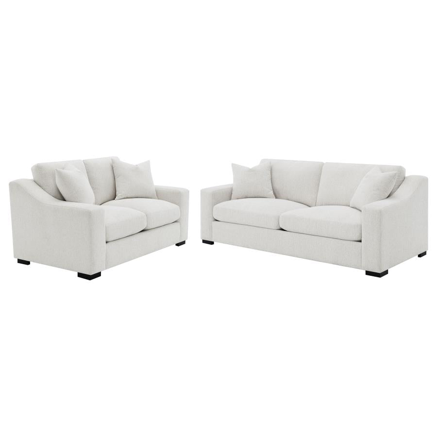 Ashlyn 2-piece Upholstered Track Arm Sofa Set Sand-zoom-1