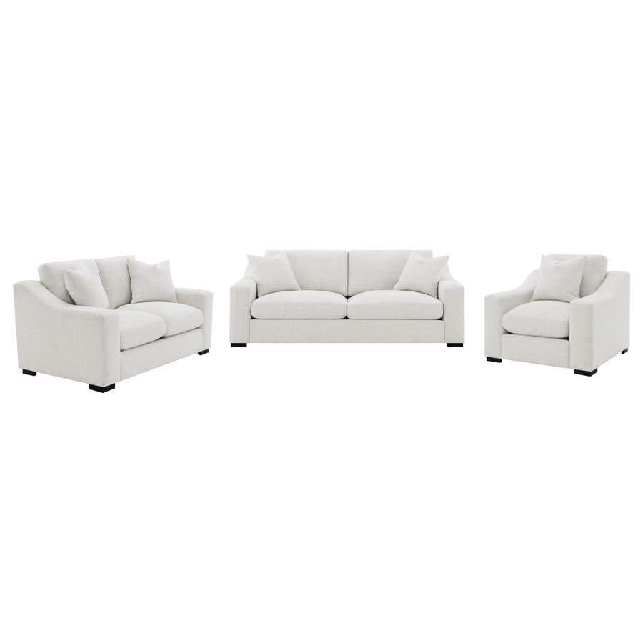 Ashlyn 3-piece Upholstered Track Arm Sofa Set Sand-zoom-1