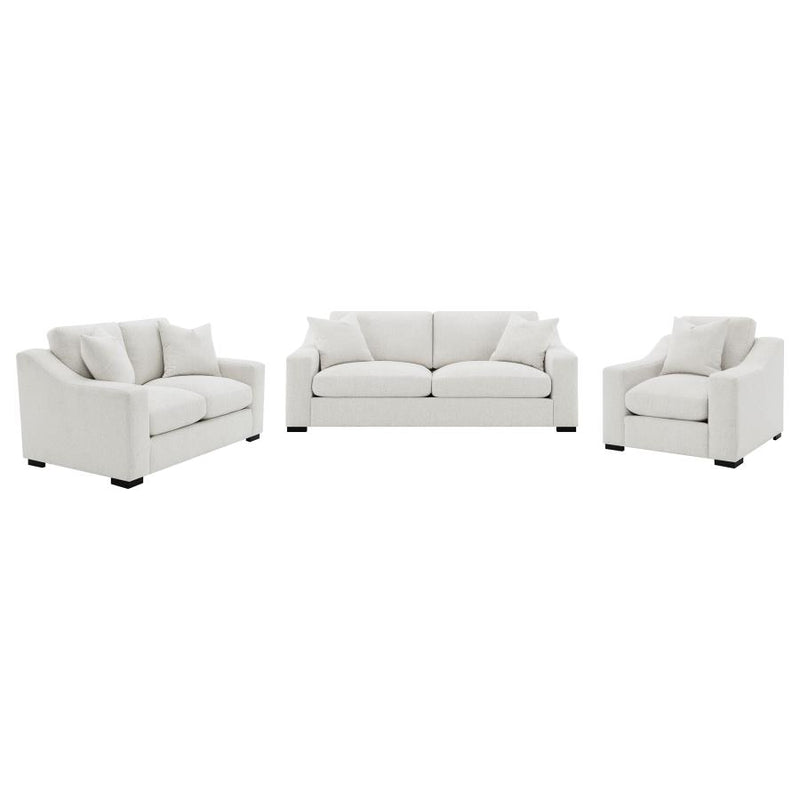 Ashlyn 3-piece Upholstered Track Arm Sofa Set Sand-zoom-