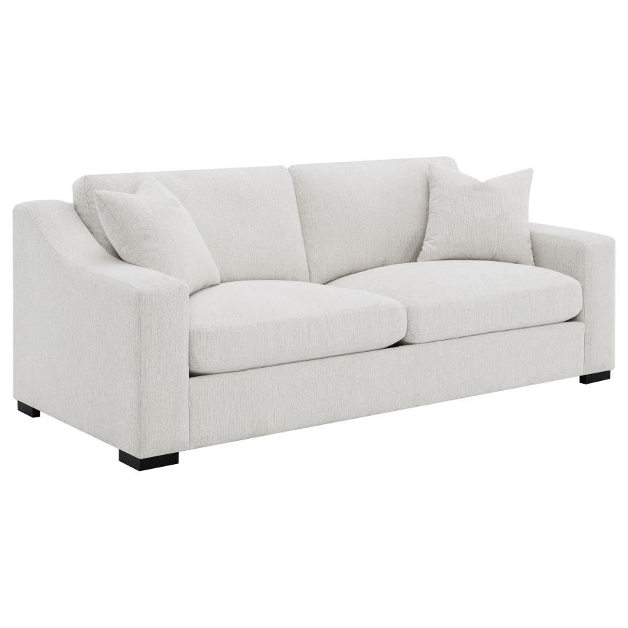Ashlyn Fabric Upholstered Track Arm Sofa Sand-1