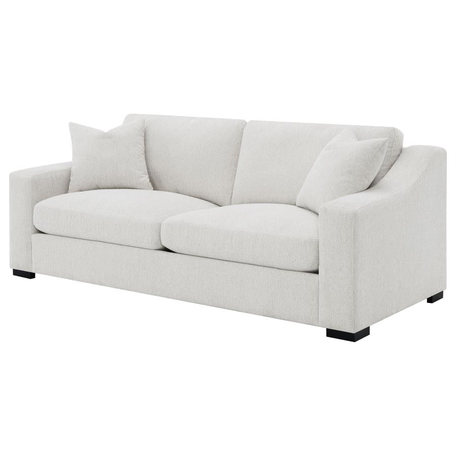 Ashlyn Fabric Upholstered Track Arm Sofa Sand-4
