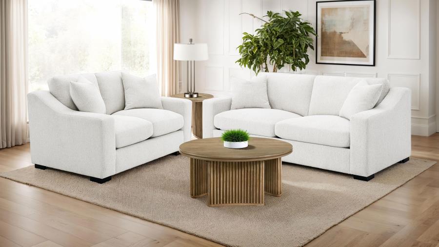 Ashlyn Fabric Upholstered Track Arm Sofa Sand-11
