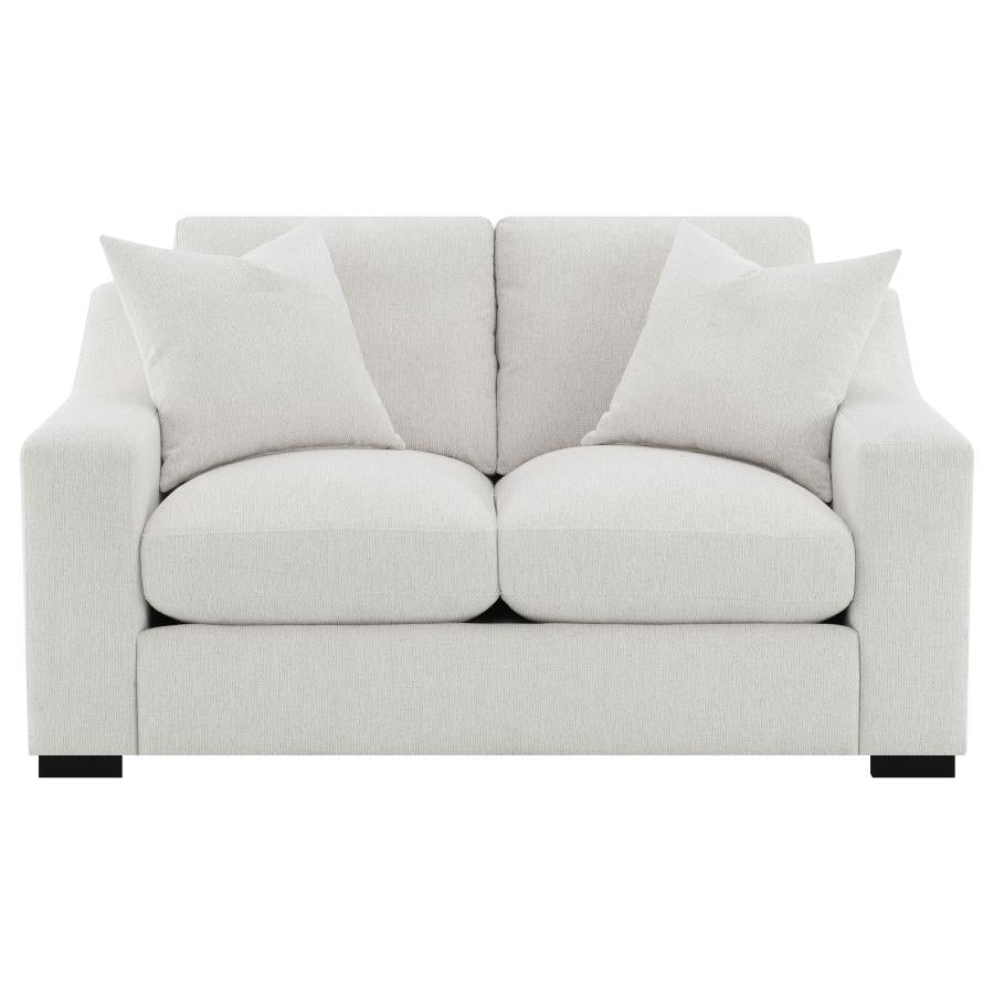 Ashlyn Fabric Upholstered Track Arm Loveseat Sand-zoom-3