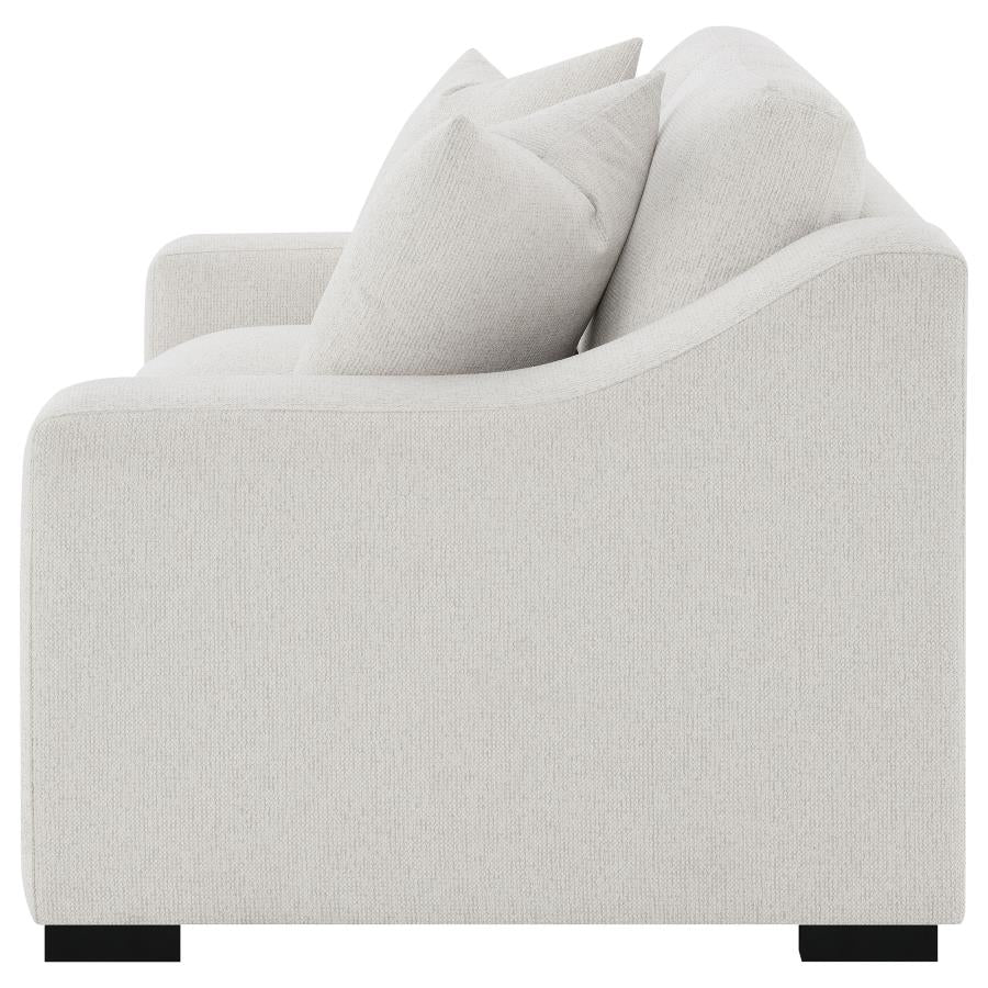 Ashlyn Fabric Upholstered Track Arm Loveseat Sand-5