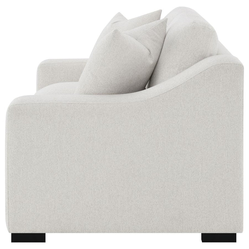 Ashlyn Fabric Upholstered Track Arm Loveseat Sand-zoom-