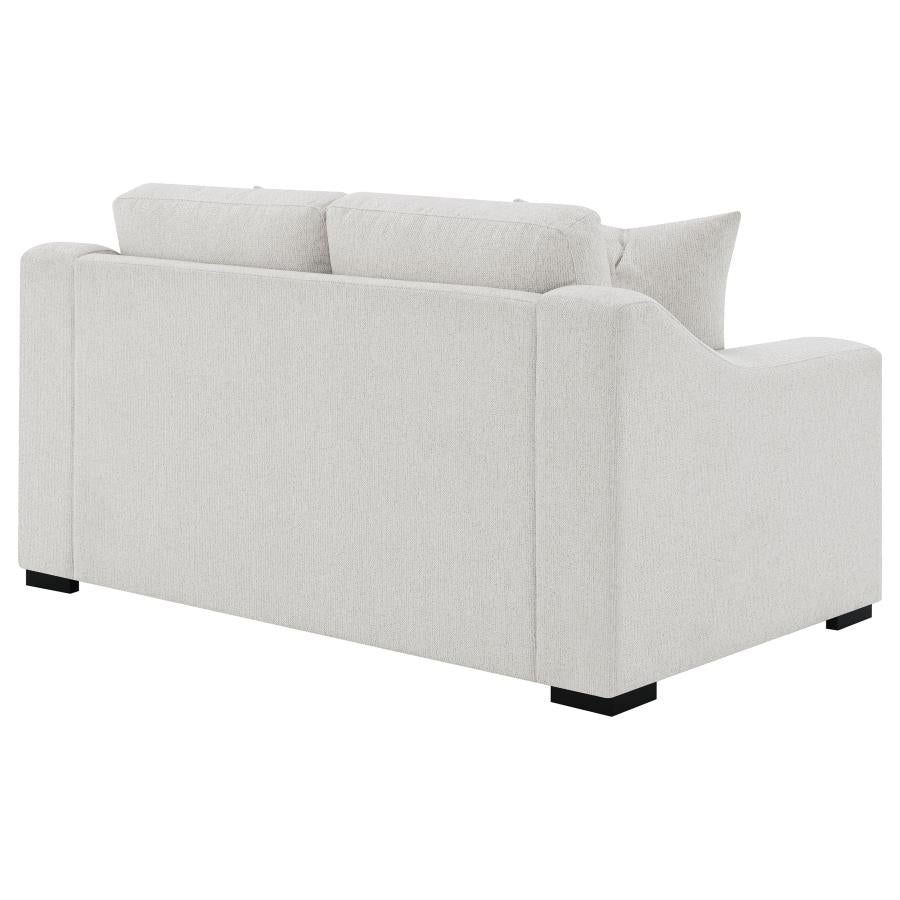 Ashlyn Fabric Upholstered Track Arm Loveseat Sand-7