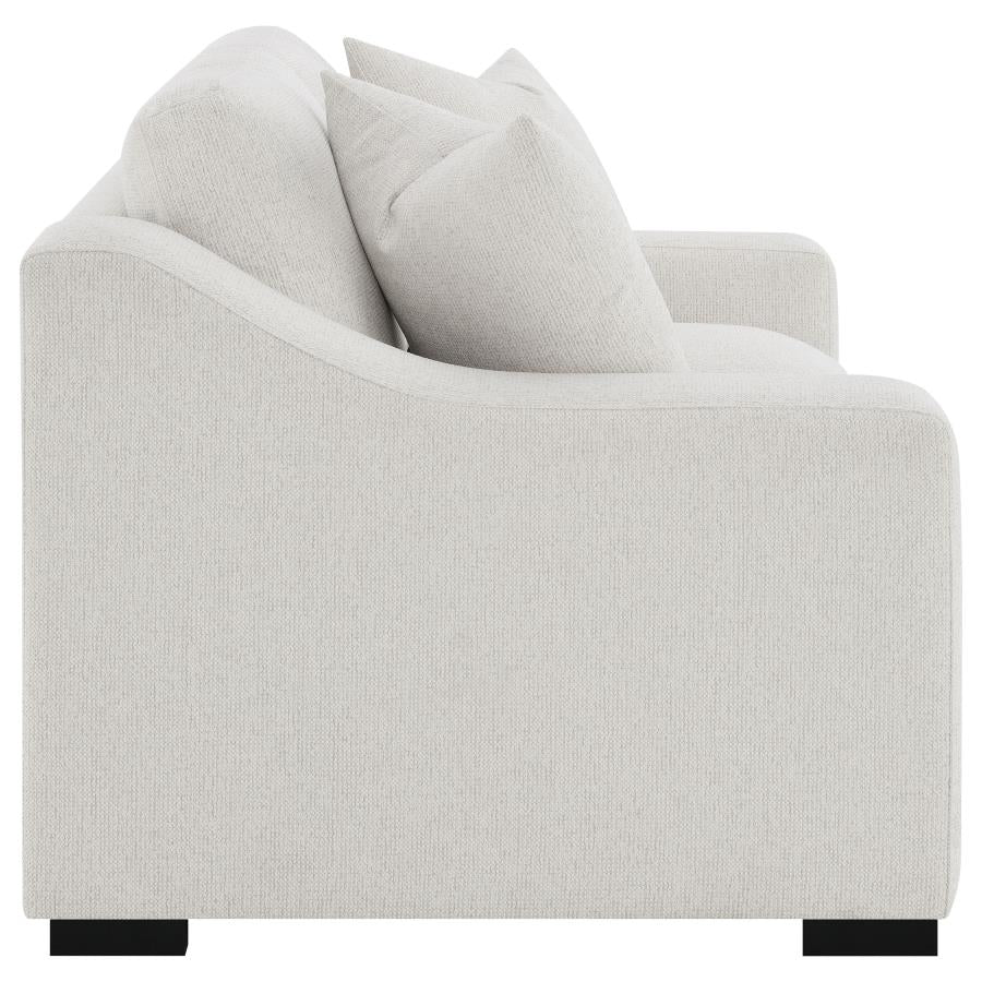 Ashlyn Fabric Upholstered Track Arm Loveseat Sand-8