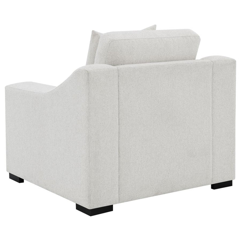 Ashlyn Fabric Upholstered Track Arm Accent Chair Sand-zoom-