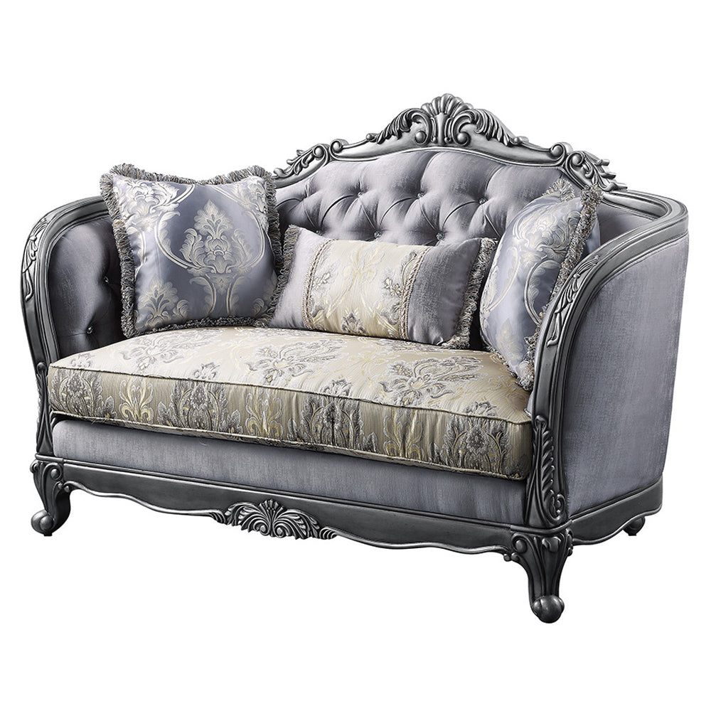 ACME Ariadne Loveseat – angle view – Lusso Furniture Miami