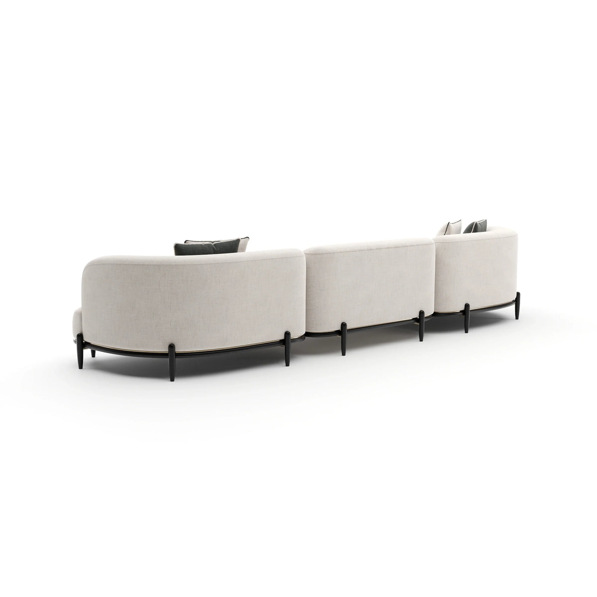 Caracole Madera Sectional – view 26 – Lusso Furniture Miami