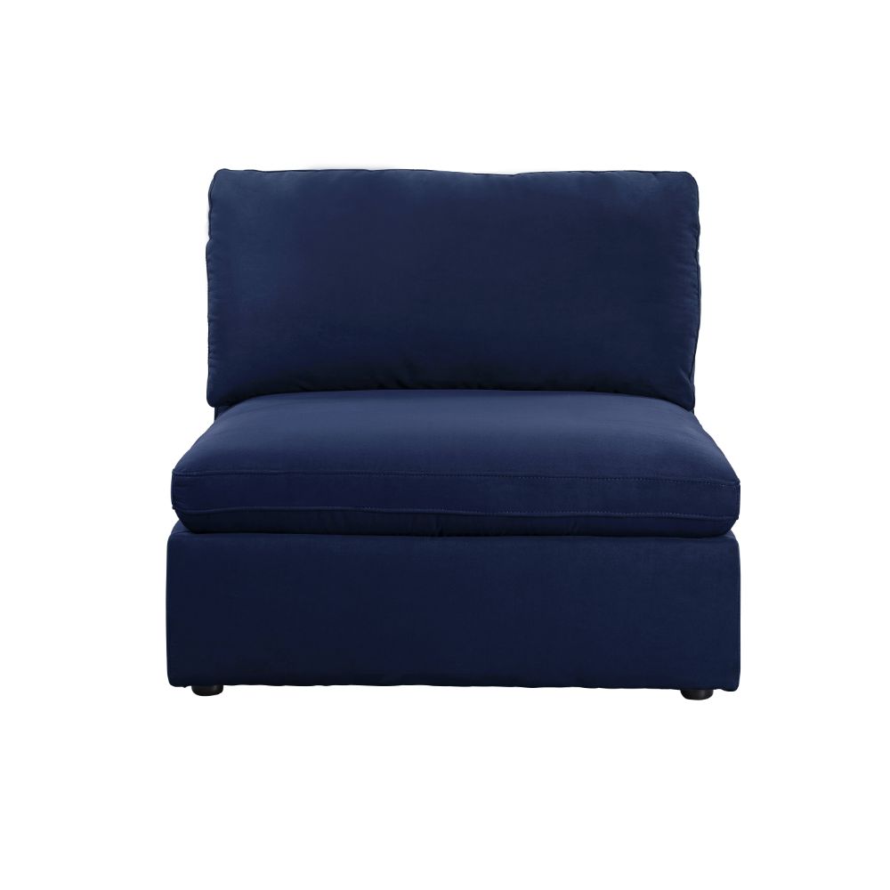 ACME Crosby Modular Armless Chair – angle view – Lusso Furniture Miami