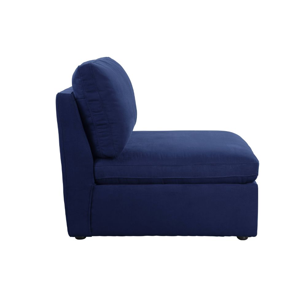 ACME Crosby Modular Armless Chair – side view – Lusso Furniture Miami
