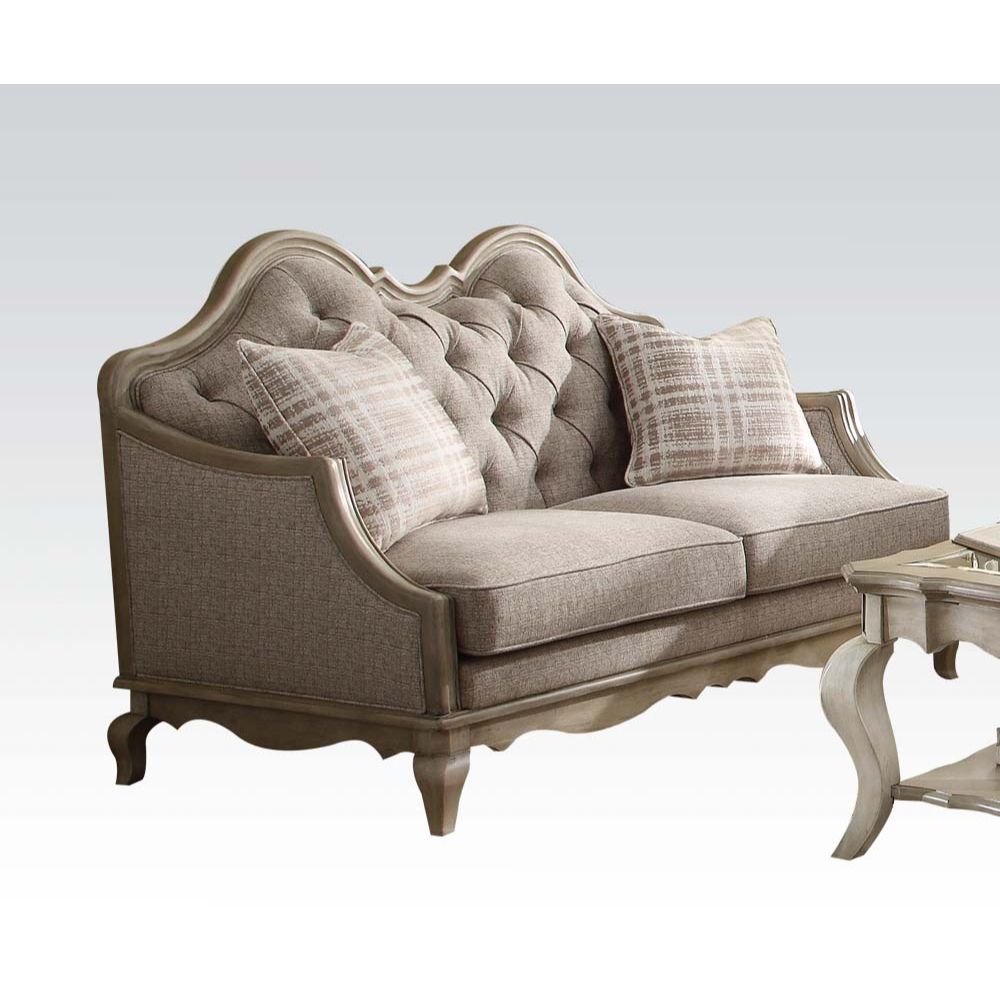 ACME Chelmsford Loveseat – front view – Lusso Furniture Miami
