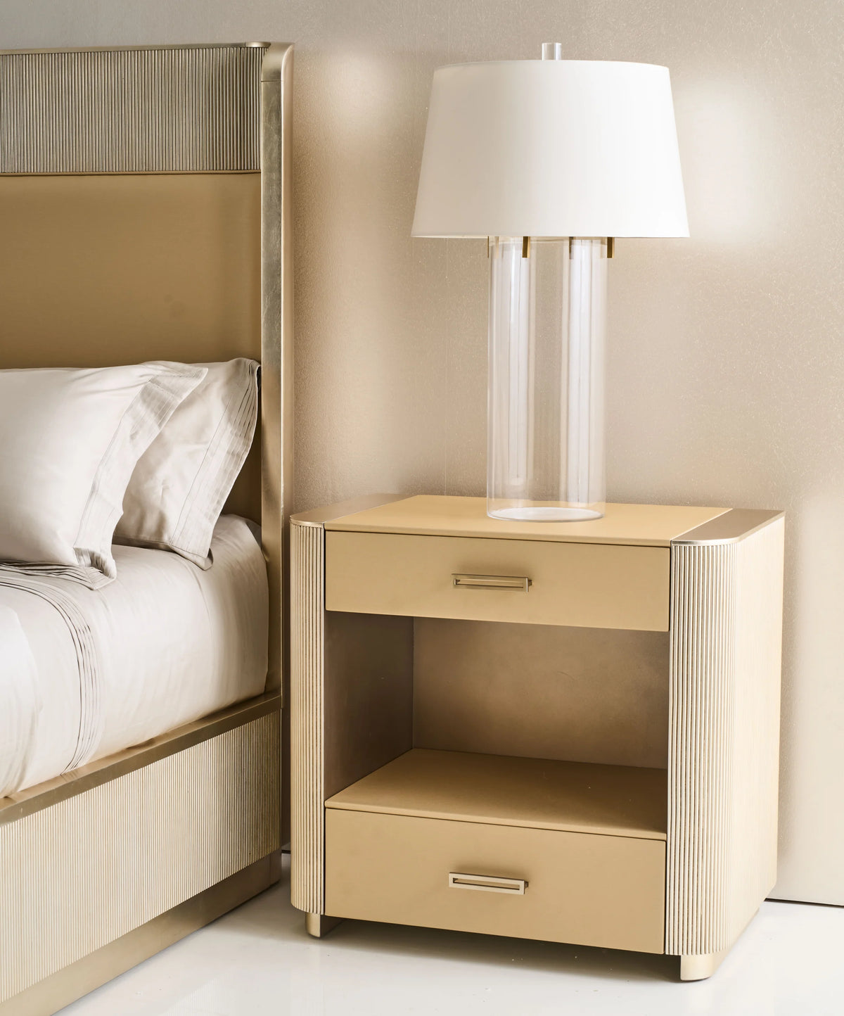 Caracole Love Open Nightstand – view 15 – Lusso Furniture Miami