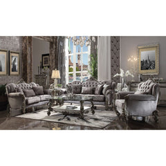 ACME Versailles Loveseat with 3 Pillows – detail – Lusso Furniture Miami