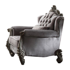 ACME Versailles Accent Chair with Pillow – front view – Lusso Furniture Miami