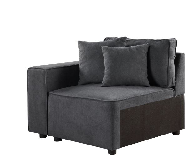 ACME Silvester Modular Left Facing Chair – front view – Lusso Furniture Miami