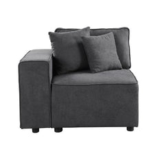 ACME Silvester Modular Left Facing Chair – angle view – Lusso Furniture Miami