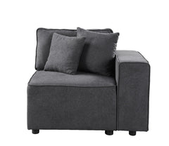 ACME Silvester Modular Right Facing Chair – angle view – Lusso Furniture Miami