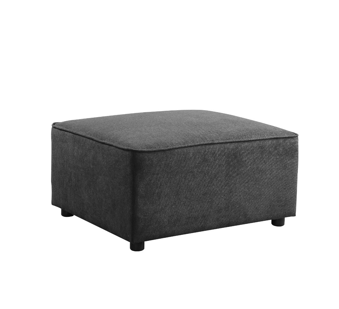 ACME Silvester Ottoman – front view – Lusso Furniture Miami